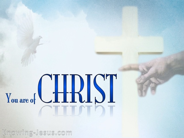 1 Corinthians 3:23 You Are Of Christ (blue)